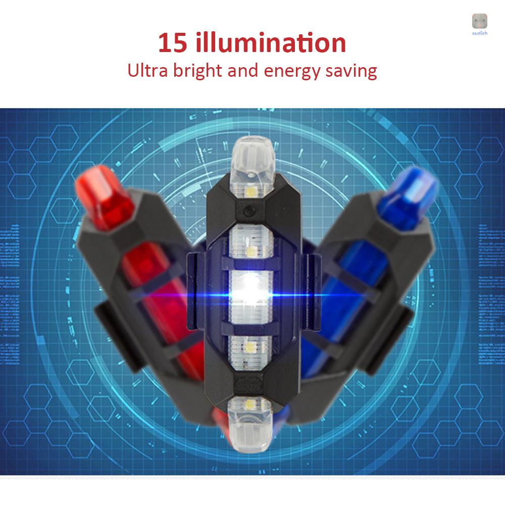 Đèn LED Sạc USB 4 Chế Độ 160mAh Chất Lượng Cao Cho Xe Đạp