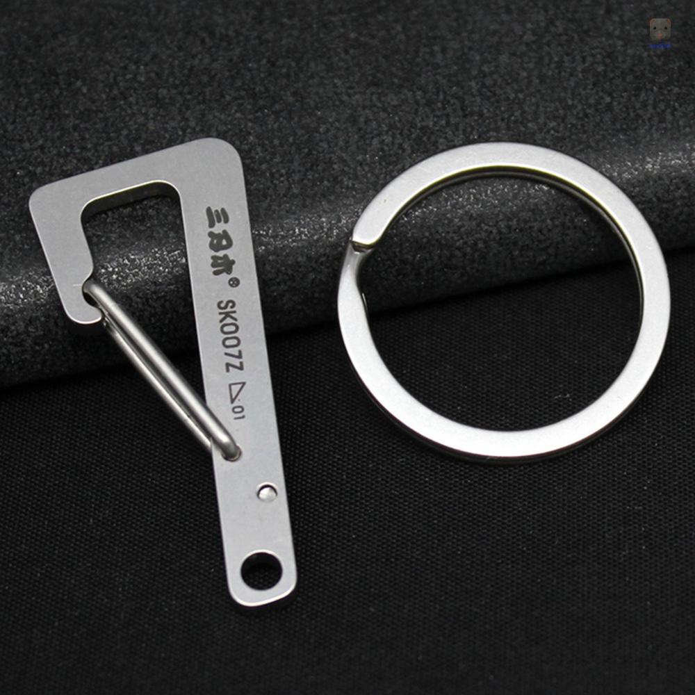 Móc Khóa Carabiner Bằng Thép Không Gỉ Cho Ba Lô / Cắm Trại / Câu Cá
