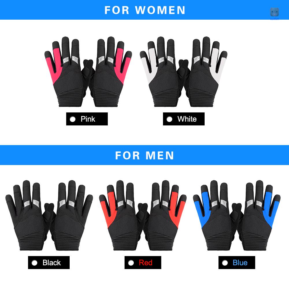 Găng Tay Chống Sốc Chạy Xe Đạp Leo Núi Có Đệm Gel SAHOO Màn Hình Cảm Ứng Dành Cho Nam Và Nữ
