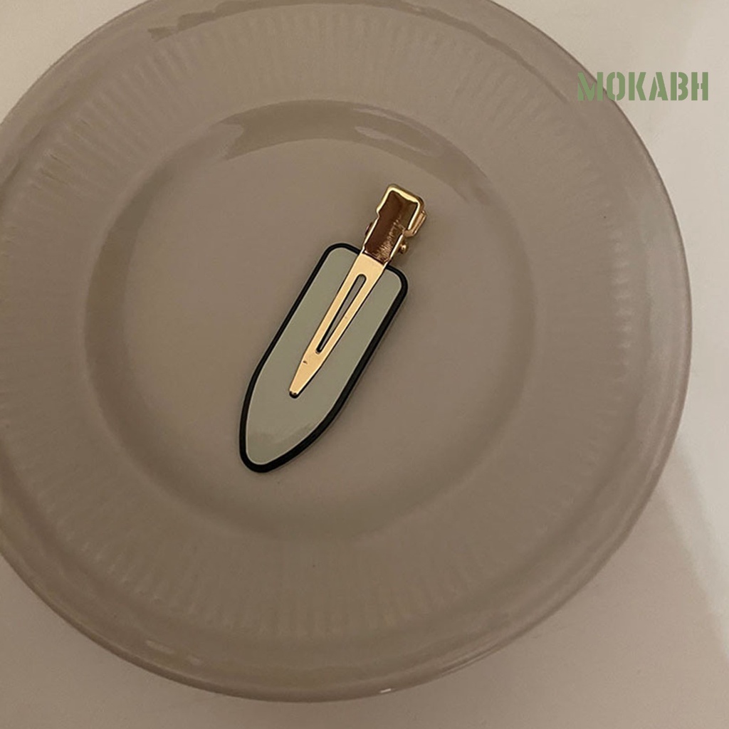 Kẹp Tóc Bằng Hợp Kim Acrylic Họa Tiết Sọc Caro Phong Cách Vintage Cho Nữ