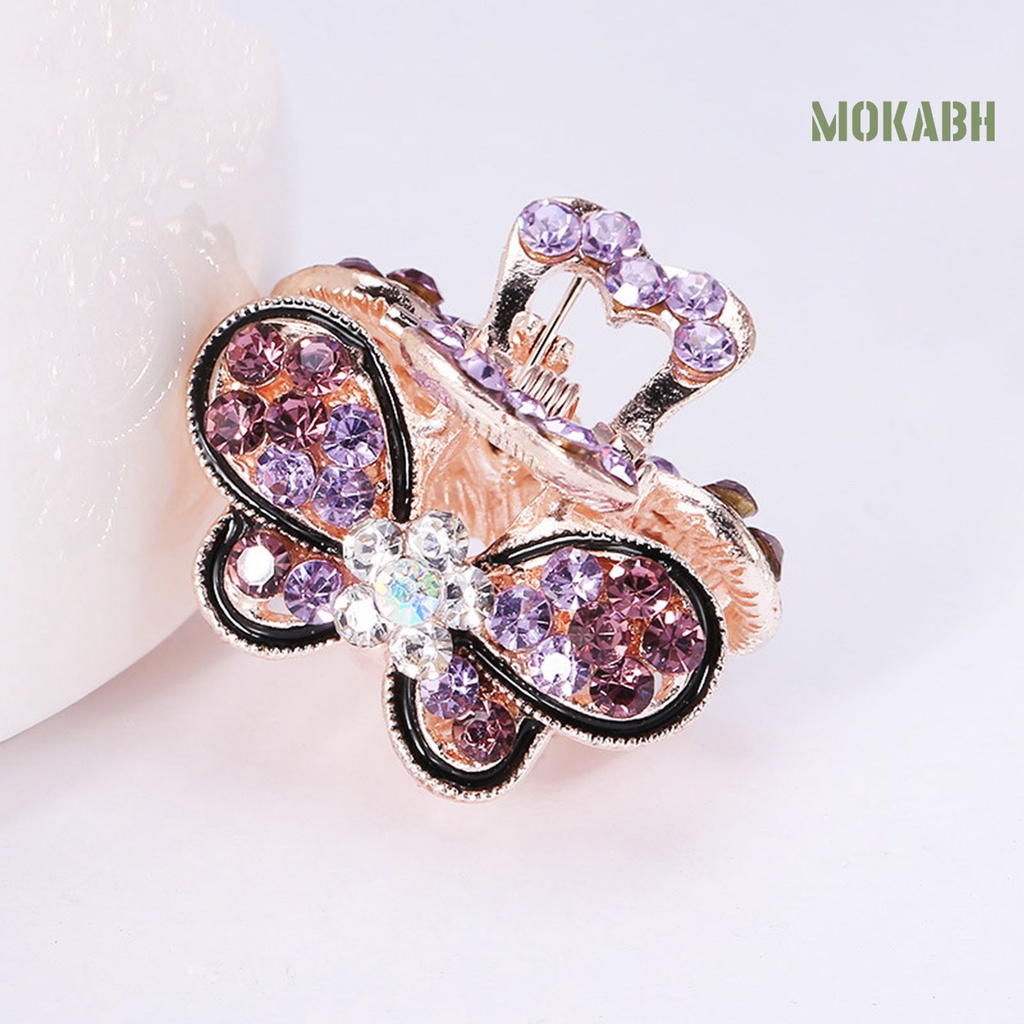 Kẹp Tóc Hình Hoa / Bướm Đính Đá Lấp Lánh Thời Trang Cho Bé