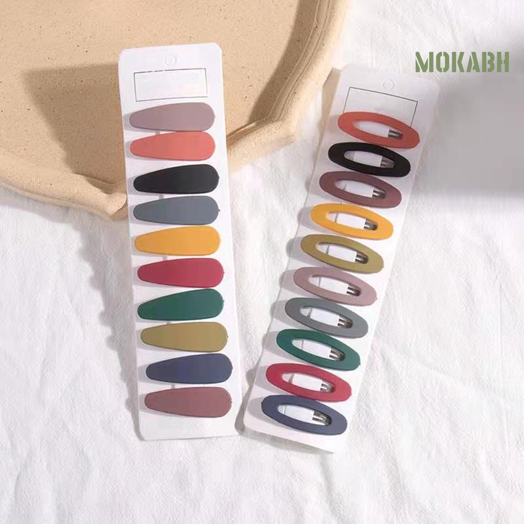 10 Kẹp Tóc Chống Trượt Trọng Lượng Nhẹ Màu Sắc Thời Trang Cho Nữ