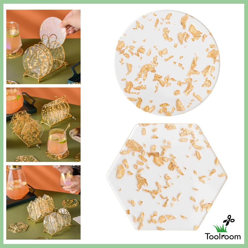 Đế Lót Cốc Bằng Acrylic Trong Suốt Tiện Dụng Cho Gia Đình / Văn Phòng