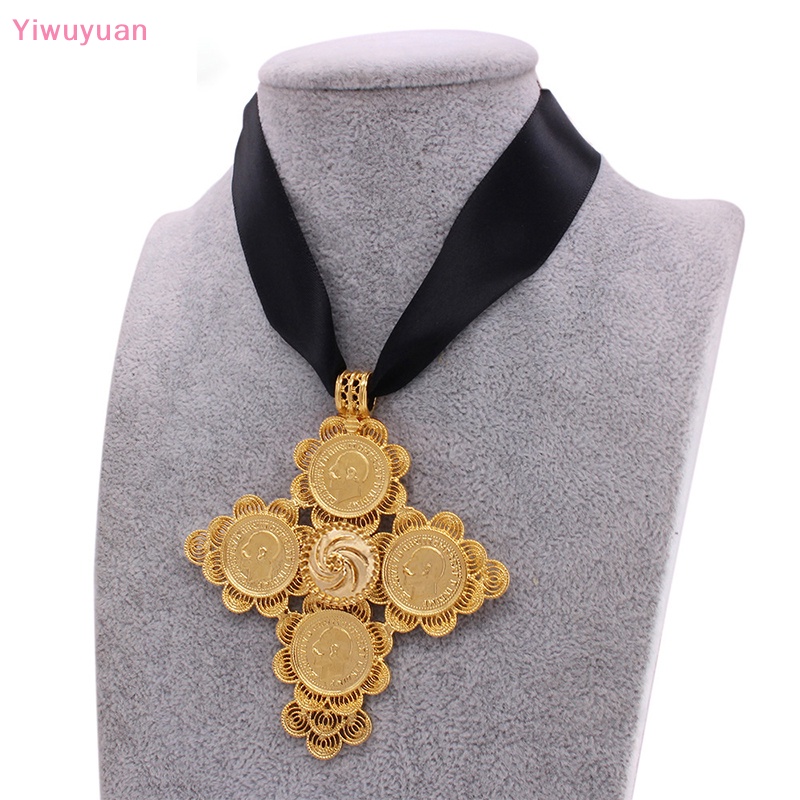 < Yiwuyuan > Vòng Cổ Màu Vàng Đồng Châu Phi Cho Phụ Nữ Ả Rập Saudi Trang Sức Đám Cưới Trung Đông Mới