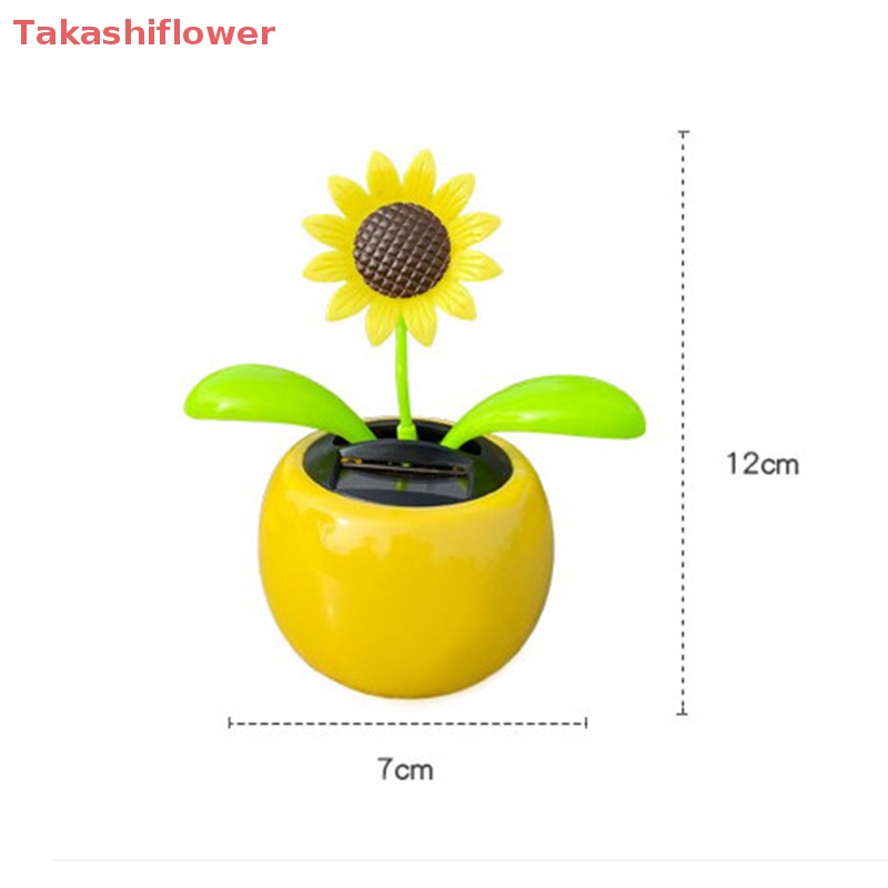 (Takashiflower) Chậu Hoa Bướm Lắc Tự Động Trang Trí Nội Thất Xe Hơi