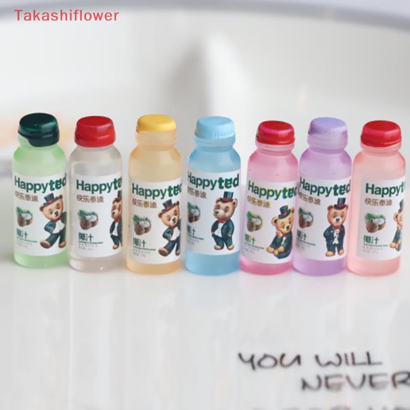 (Takashiflower) 10 Chai Nhựa Mini Dạ Quang Màu Sắc Ngẫu Nhiên