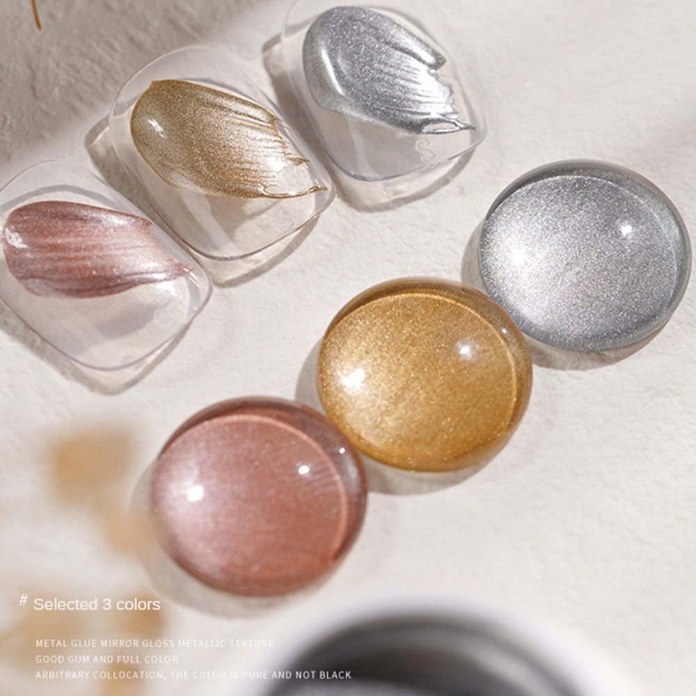 Móng tay keo 2023 mới Kim loại keo móng tay móc cạnh vàng dây móng tay dầu keo bạc sơn móng tay keo phototherapy keo