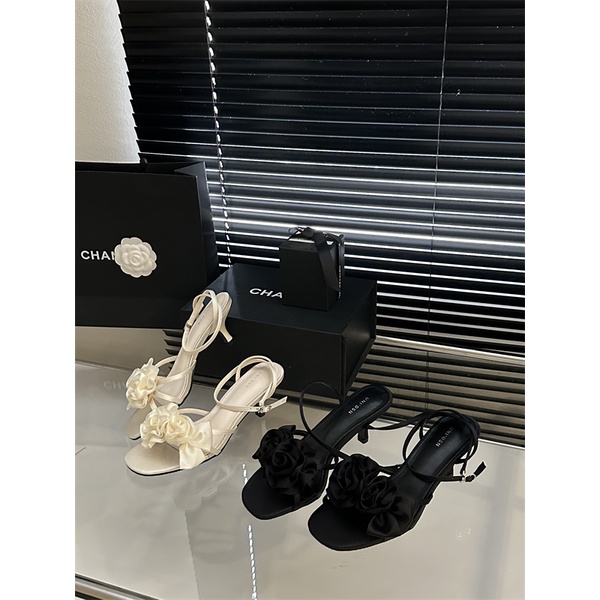 Giày Sandal Đế Bệt Quai Hoa Thời Trang Mùa Xuân Pháp 2023