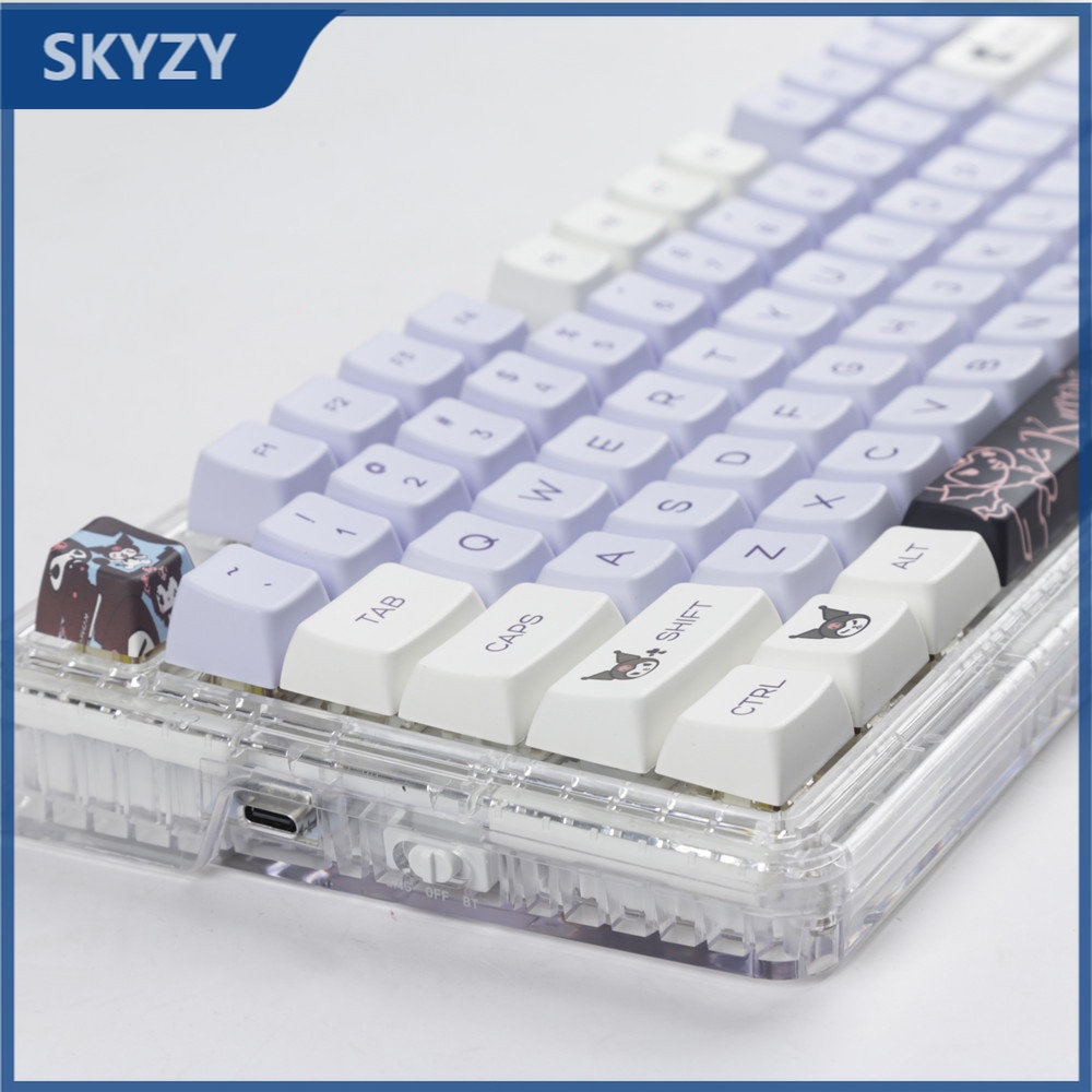 Kuromi Keycaps MDA Profile My Melody Anime PBT Dye Sub Bàn Phím Cơ Keycap
