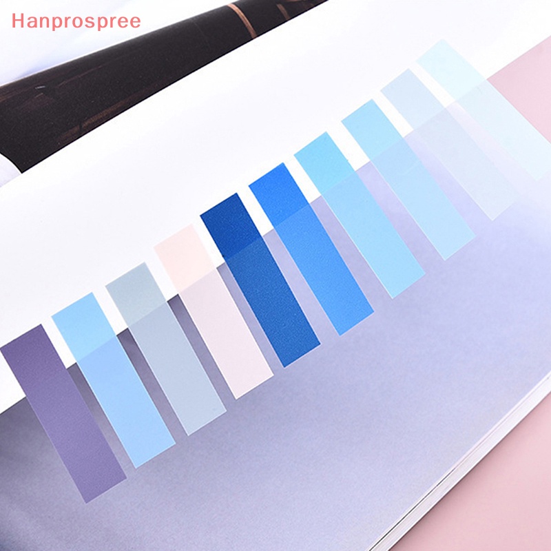 Hanprospree > Cuộn 200 Tờ Giấy Đánh Dấu Trang Sách Trong Suốt Chống Thấm Nước Hình Lá Cờ Cho Học Sinh