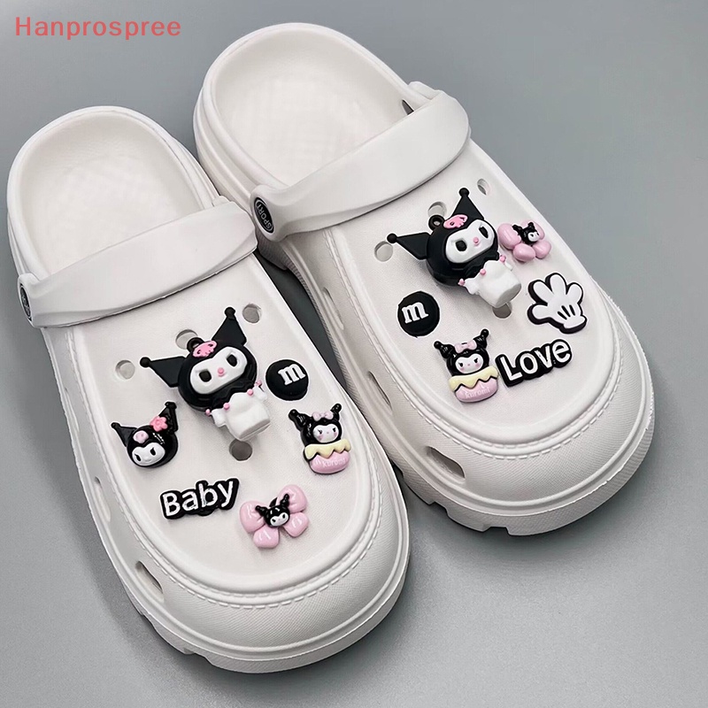 1 Bộ Phụ Kiện Trang Trí Giày Hình Hoa Hoạt Hình Tháo Rời Được DIY