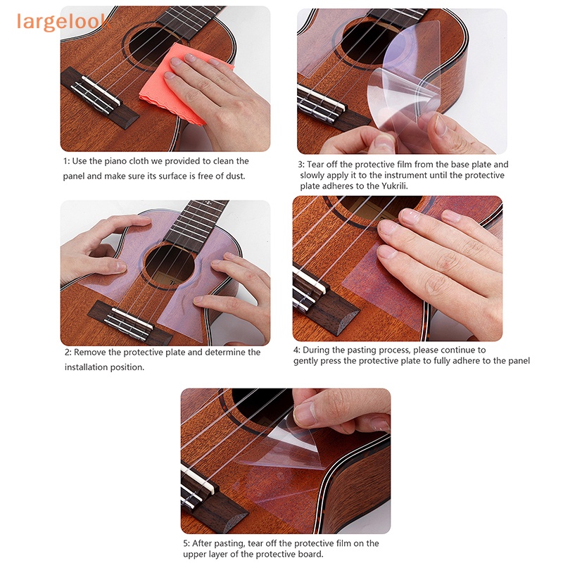 1 Cặp Miếng Dán Bảo Vệ Phím Đàn Guitar Acoustic 23 / 26 Inches