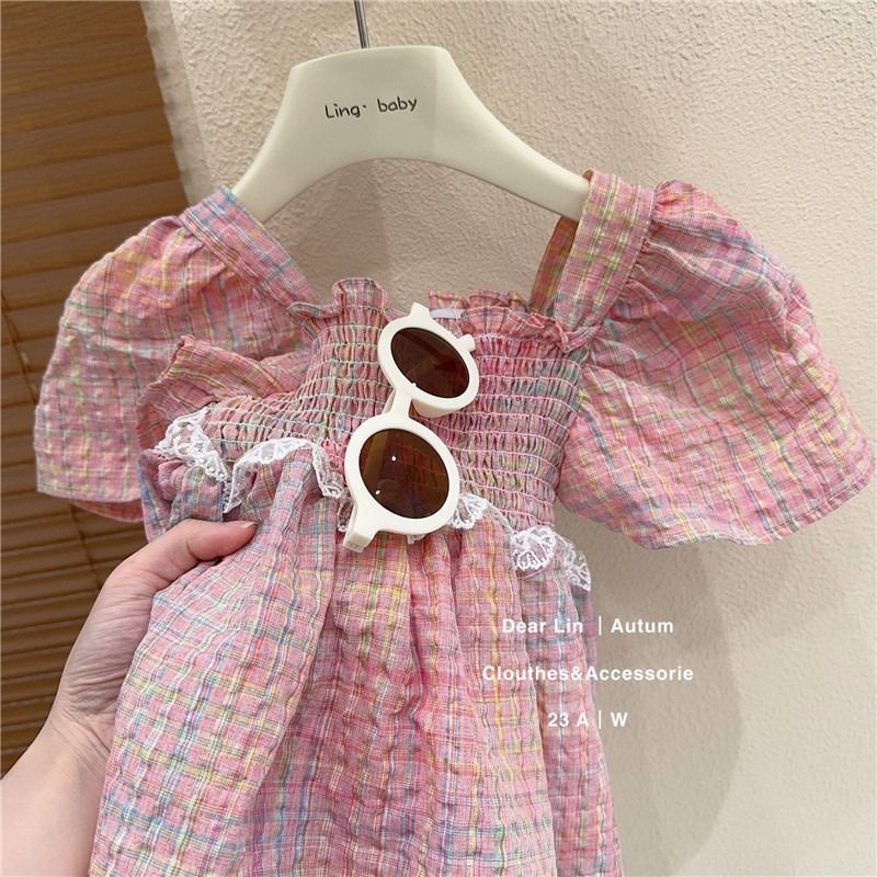 Đầm Công Chúa Mùa Hè 2023 Tay Phồng Phong Cách Thời Trang Mới Cho Bé Gái