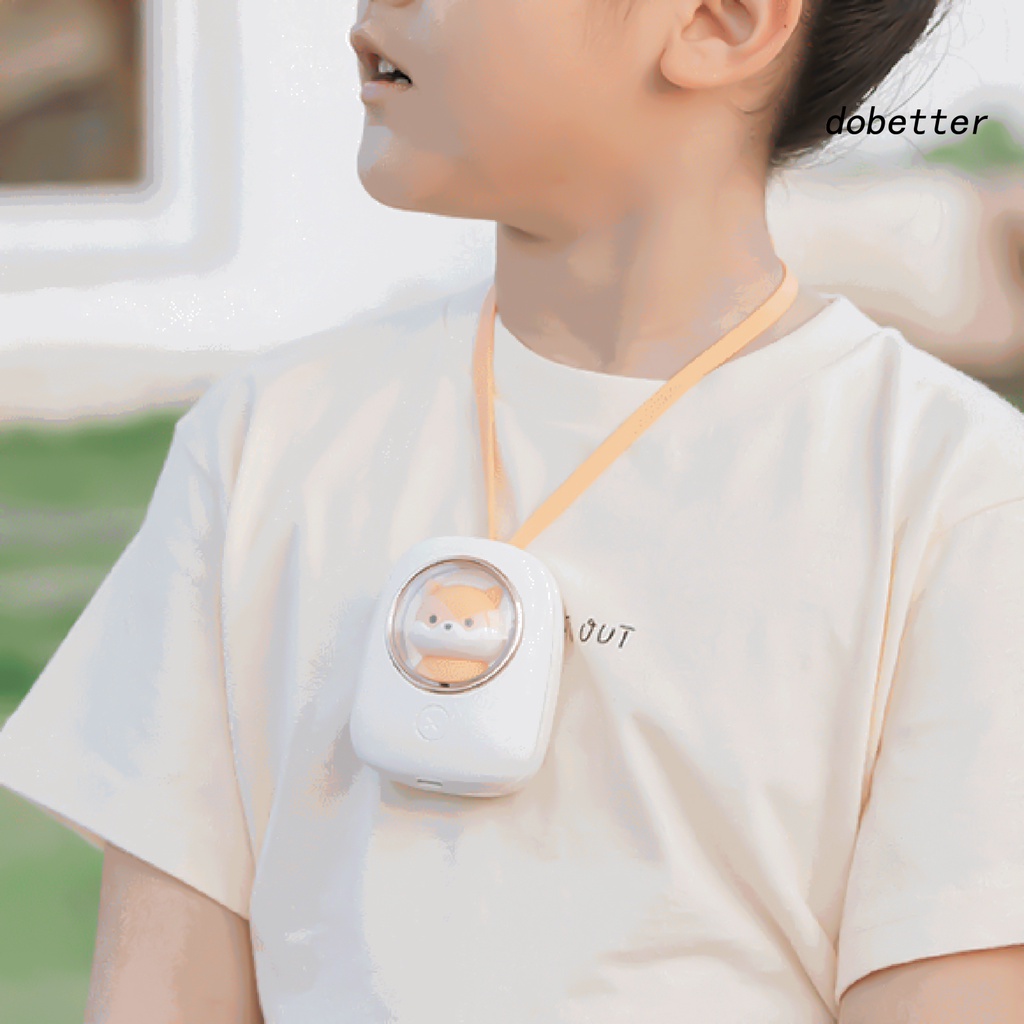 Quạt Làm Mát Đeo Cổ 3 Tốc Độ Rảnh Tay Kèm Sạc USB Tiện Dụng Cho Mùa Hè