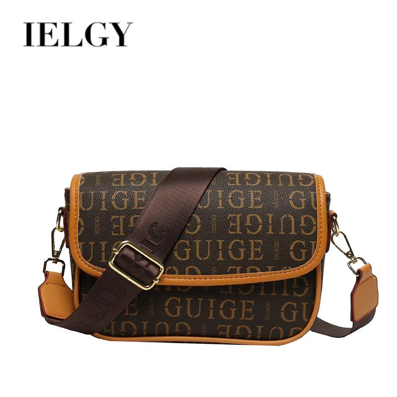 Ielgy Túi Đeo Chéo Vuông Nhỏ Nhắn Có Thể Điều Chỉnh Độ Cao Có Dây Đeo Bản Rộng Thời Trang retro Cho Nữ