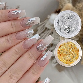 Sticker Dán Móng Nghệ Thuật Màu Vàng / Bạc