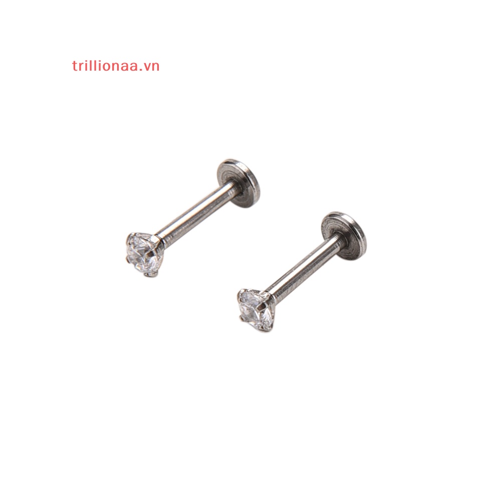 Set 2 Khuyên Môi / Môi Bằng Thép Phẫu Thuật