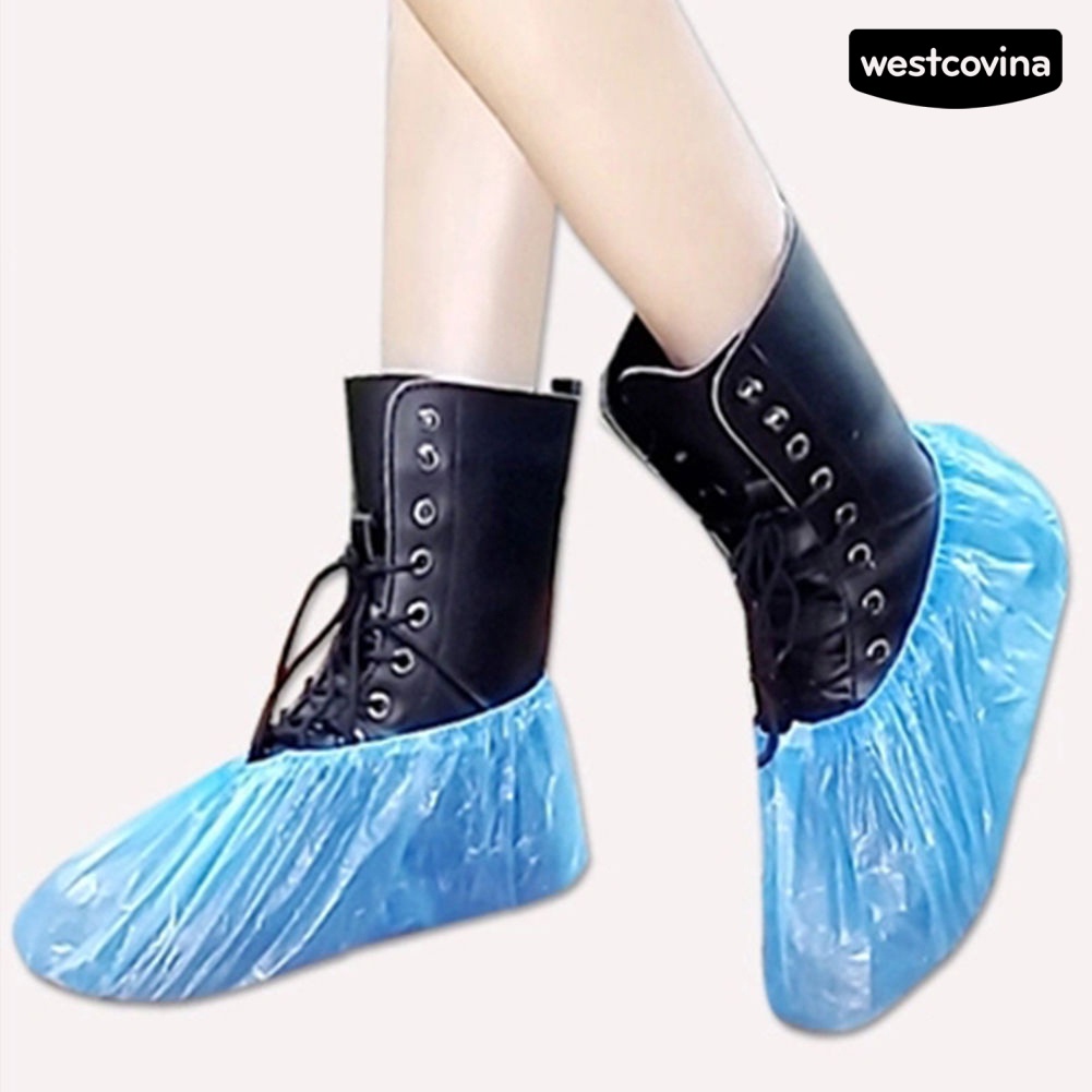 [COD]☁Set 100 Vỏ Bọc Giày Bằng Nhựa Chống Nước Dùng Một Lần Đa Ứng Dụng