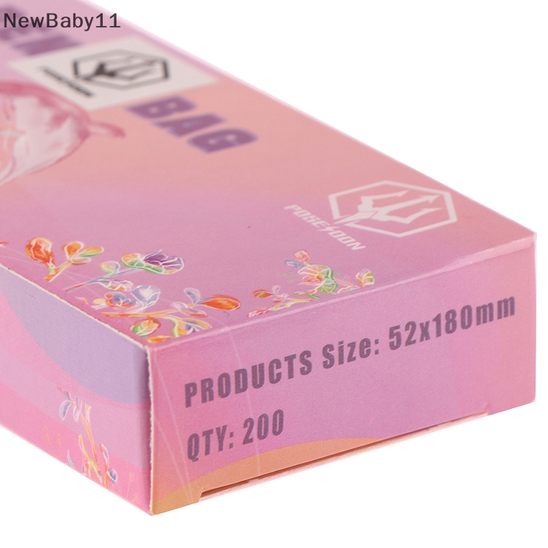 Set 200 Túi Đựng Dây Xăm Hình Màu Hồng Dùng Một Lần Cho Máy Xăm