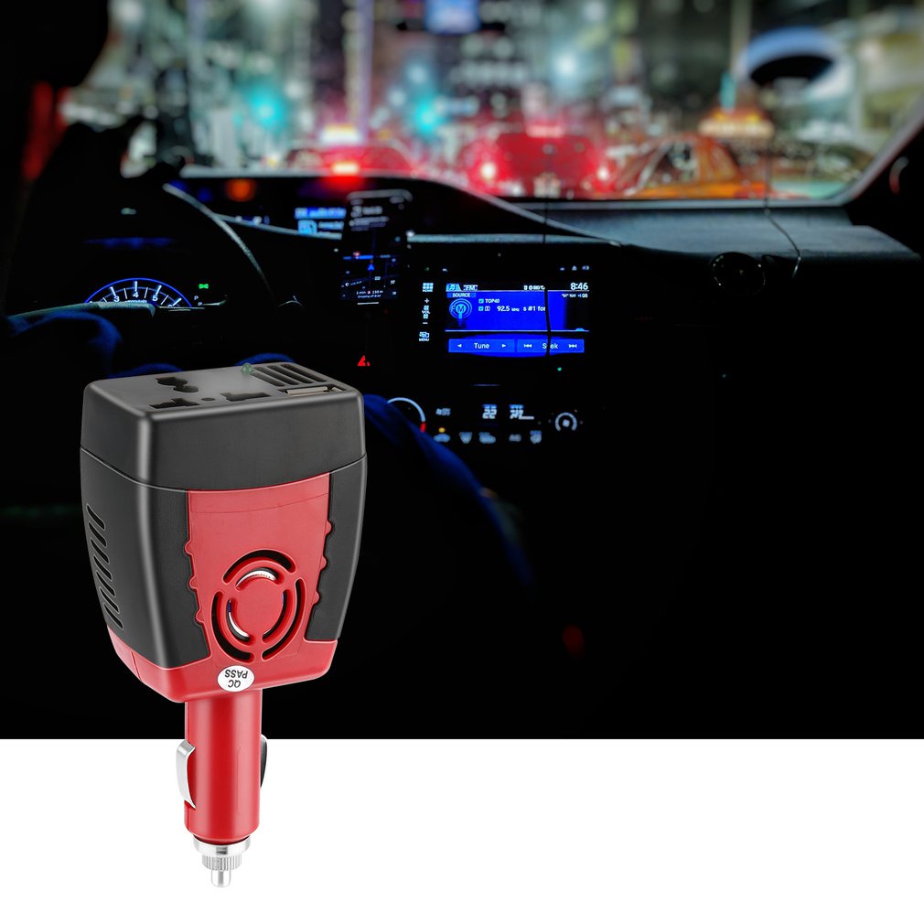 Power Supply 150W 12V Dc To 220V Ac Car Inverter Adapter With Usb Charger Port [Q/11]