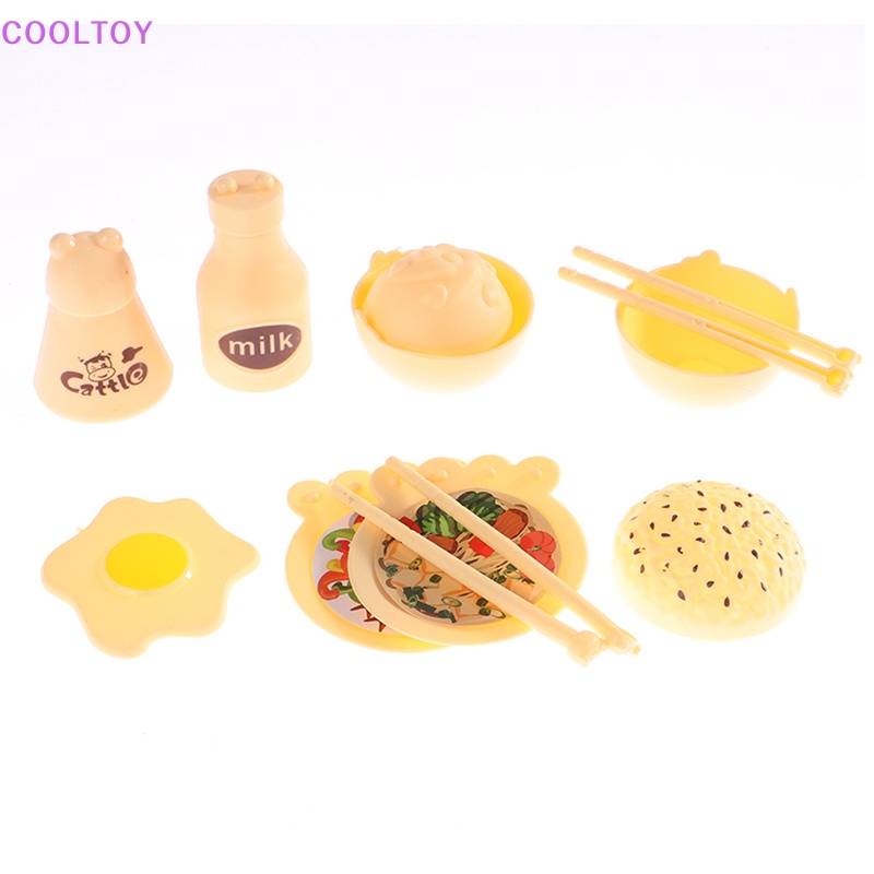 Set 10 Mô Hình Cơm Nắm Đất Sét Tỷ Lệ 1 / 6 Trang Trí Nhà Búp Bê