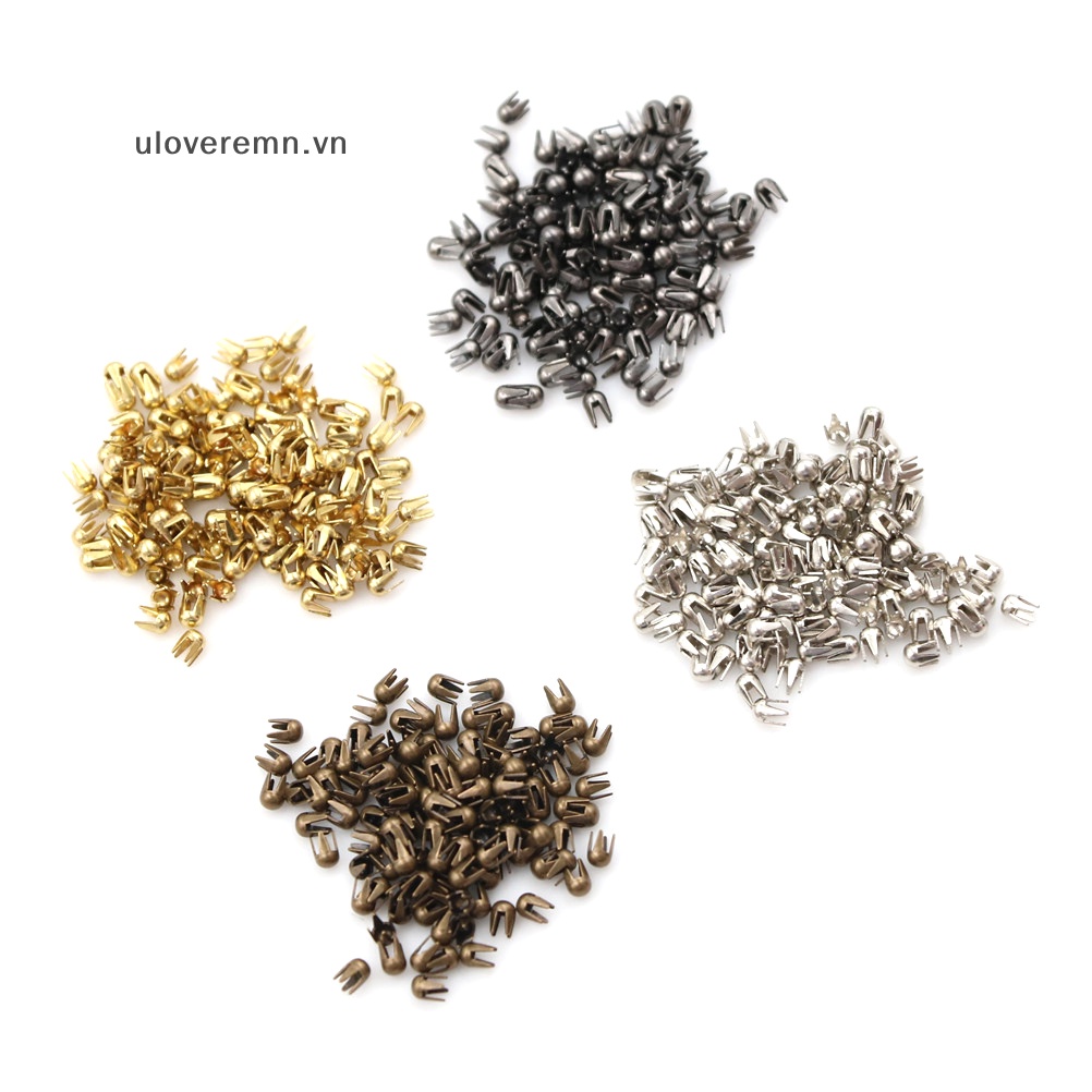 Set 100 Khoá Kim Loại Mini Làm Đồ Thủ Công Kích Thước 2mm
