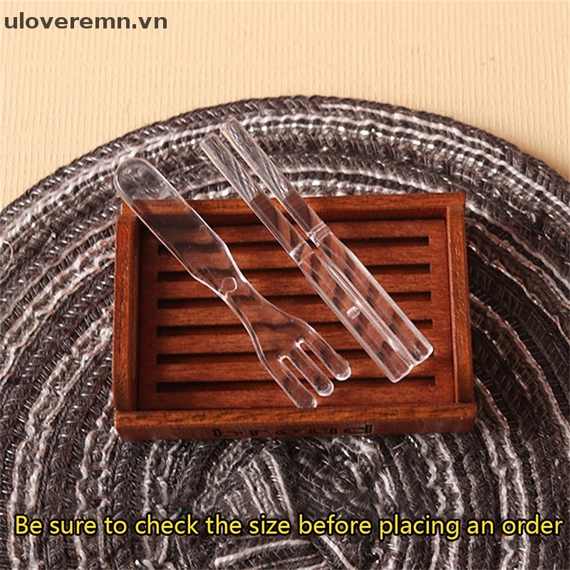 1 Bộ Muỗng Nĩa Trang Trí Nhà Búp Bê Tỉ Lệ 1: 6