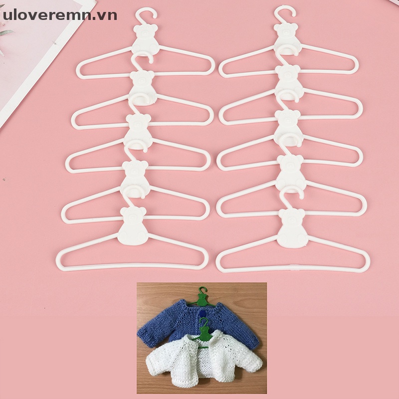 Set 10 Móc Nhựa mini Treo Áo Khoác / Đầm / Búp Bê