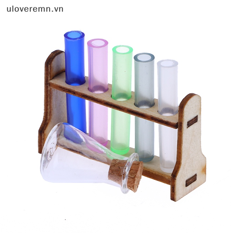 Bộ Giá Đỡ Ống Nghiệm Nghiệm Mini Trang Trí Nhà Búp Bê