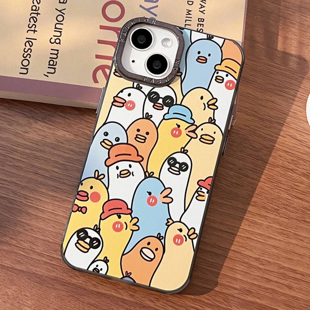Ốp Điện Thoại Họa Tiết Vịt Hoạt Hình Cho IPhone 14 Pro Max 13 12 11 Pro Max XR XS 7 8 Plus