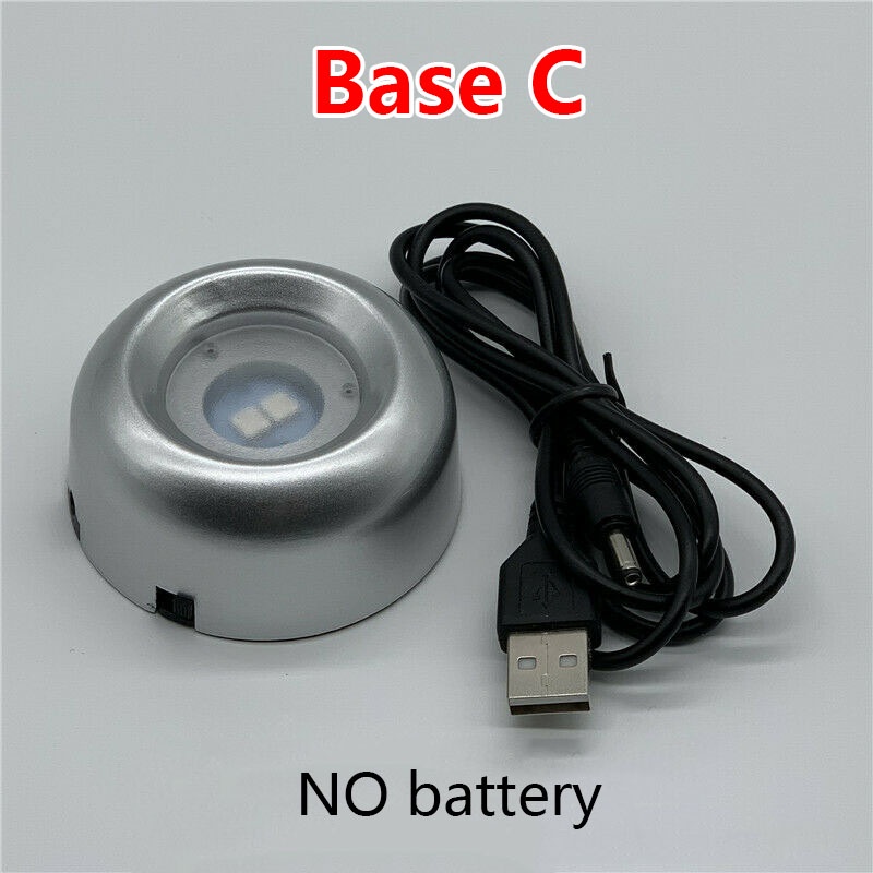 Đèn Ngủ Bóng Pha Lê Pokemon 3D Sạc Cổng USB Độc Đáo Trang Trí Nhà Cửa