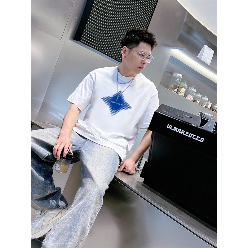 Áo Thun Tay Ngắn Cổ Tròn In Họa Tiết Thời Trang Xuân Hè 2023 Dành Cho Nam Và Nữ V88