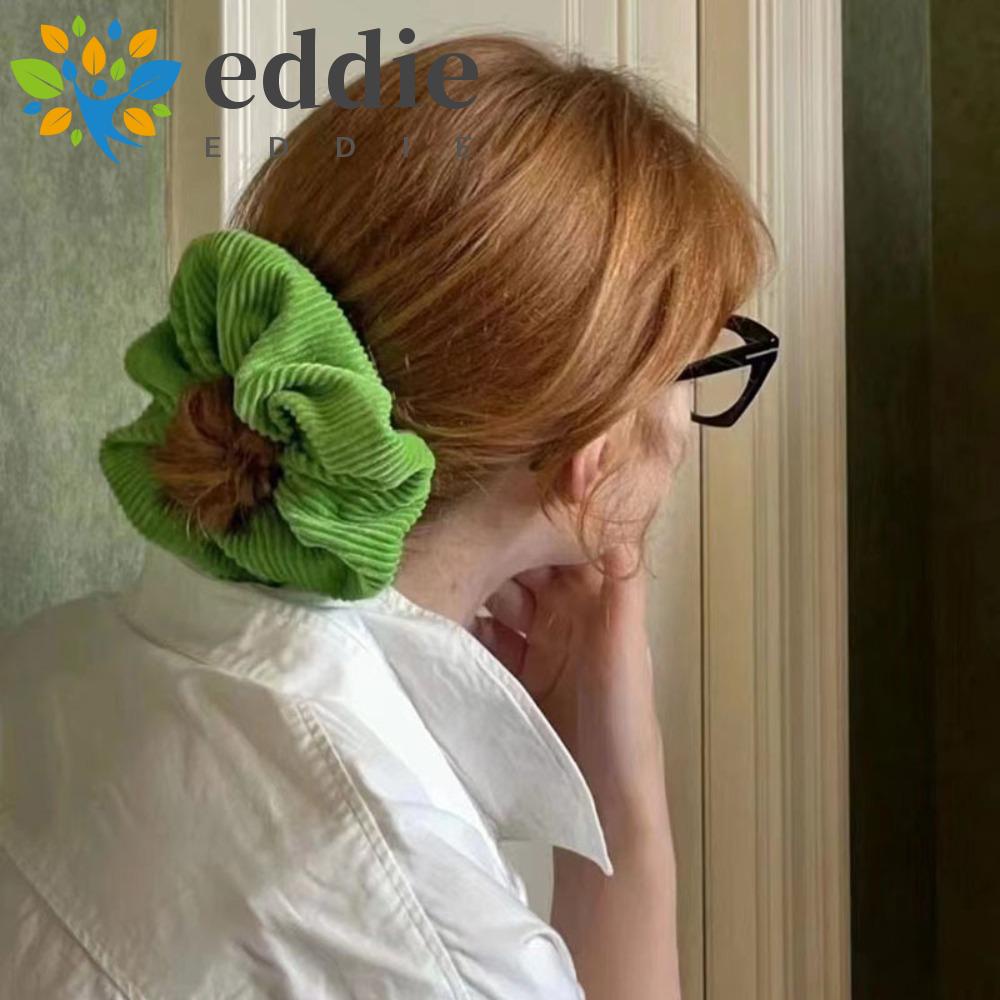 Dây Buộc Tóc Vải Nhung Mềm Co Giãn Màu Trơn 26Ede Thời Trang Cho Nữ