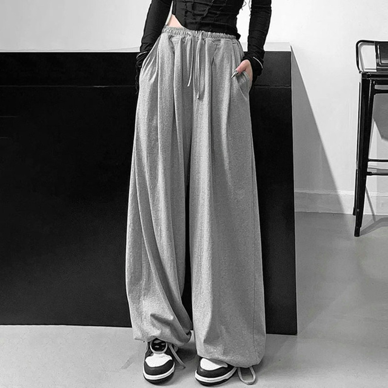 Quần Jogger Ống Rộng Phong Cách Hip Hop Đường Phố Hàn Quốc Y2K Cá Tính Cho Nữ timetunnel