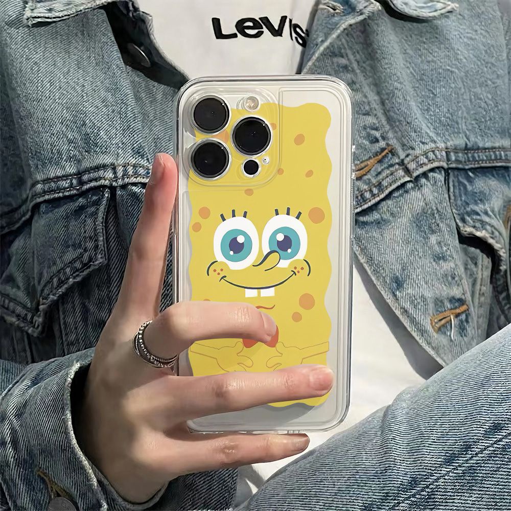 ✅Ốp Điện Thoại Dẻo Họa Tiết Hoạt Hình Spongebob Chống Sốc Cho iPhone12 Apple 6Inmax14Pro 78 Phong Cách 1311 CLNQ