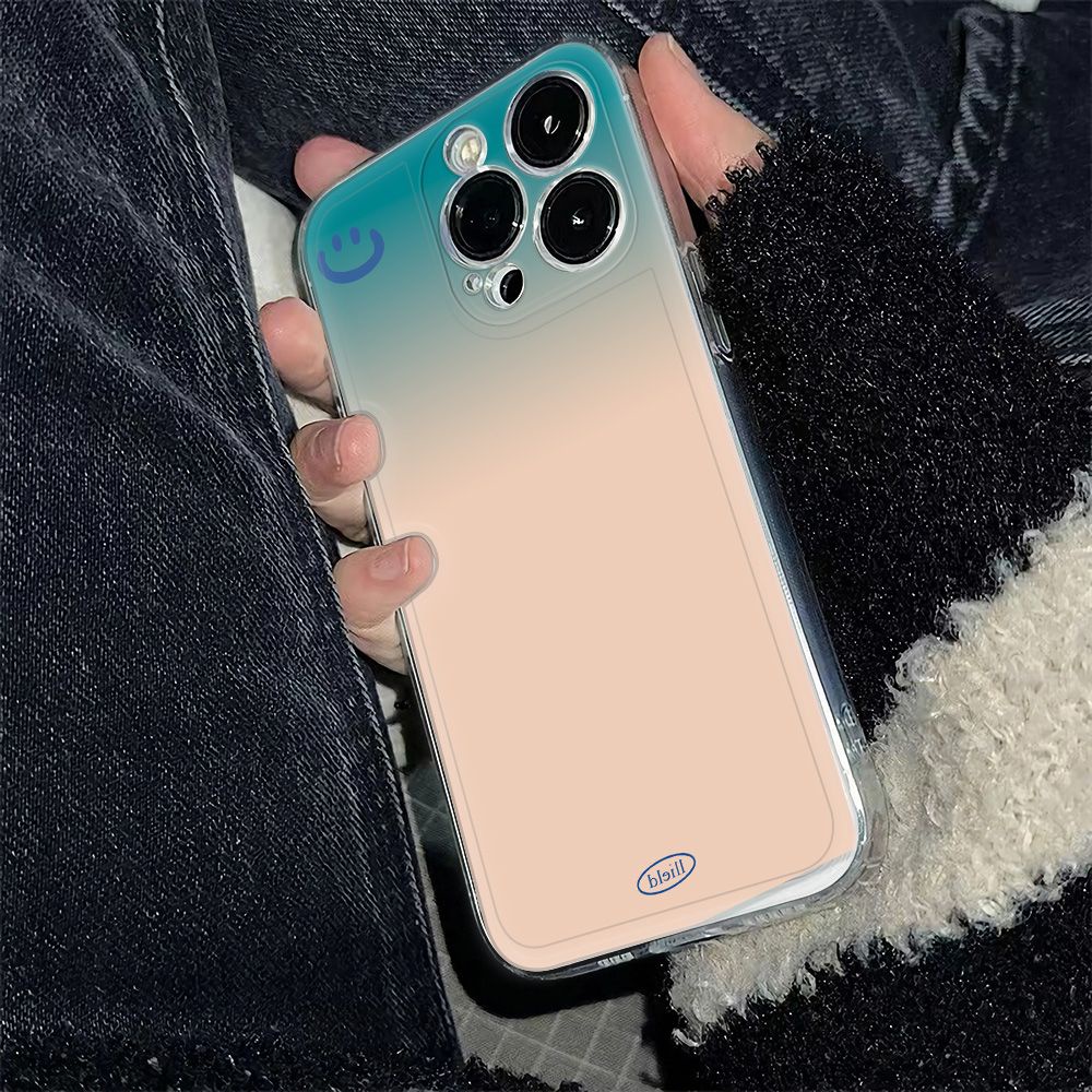 ✅Ốp Điện Thoại Mềm Chống Sốc 6In Màu Xanh Dương Đậm Đơn Giản Cho Iphone1278Plus 1114pro 13 MHBS