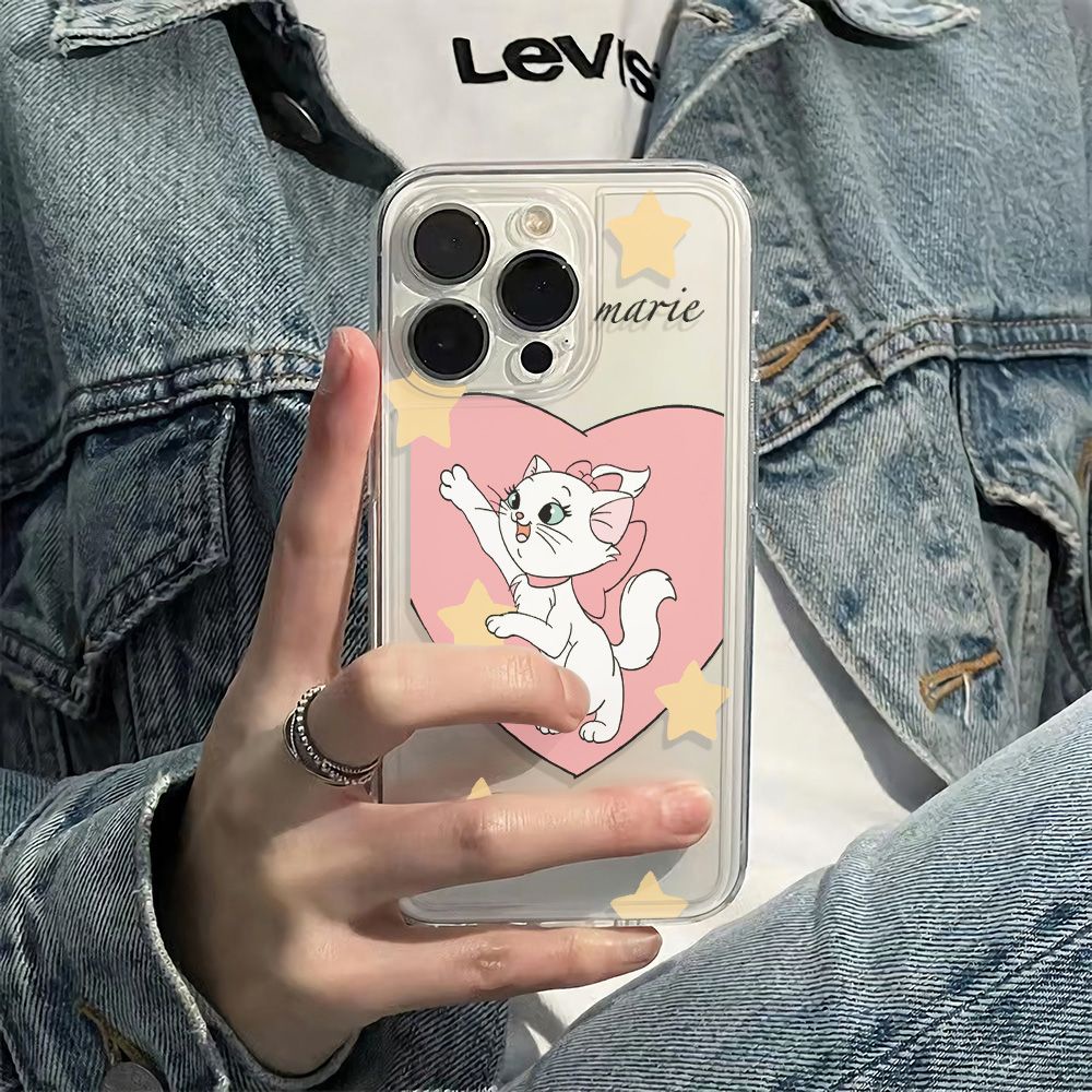 ✅Ốp Điện Thoại Dẻo Họa Tiết Chú Mèo 6In Đơn Giản Chống Sốc Cho iPhone12 78max 14pro1113