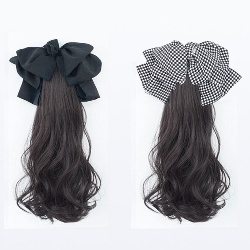 Tóc Giả Đuôi Ngựa Dài 45cm Màu Đen / Nâu