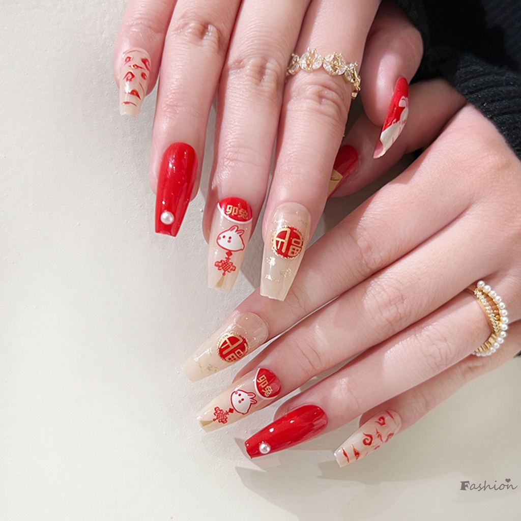 Móng Tay Thỏ Hoạt Hình Dài Bền Và Không Dễ Biến Dạng Có Thể Tái Sử Dụng