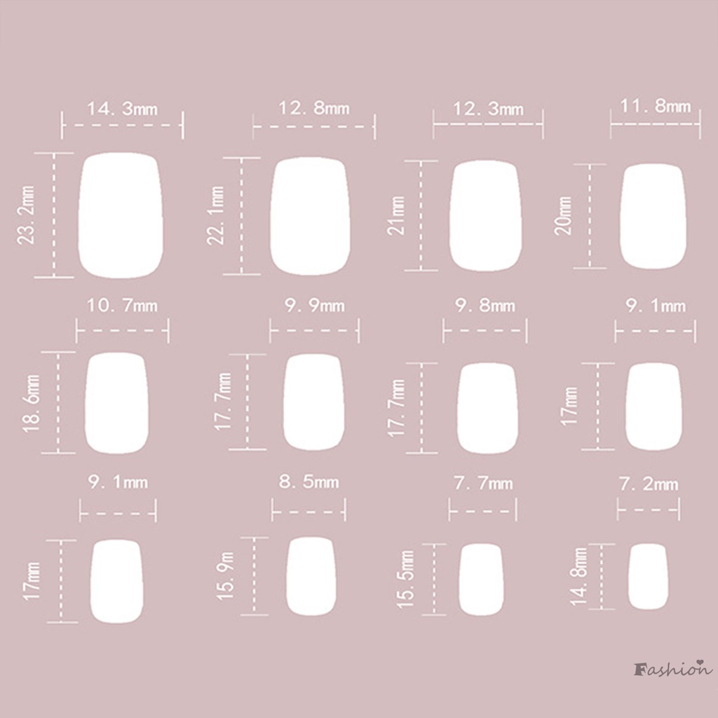 Móng Tay Giả Siêu Dẻo Màu Trắng Phong Cách Pháp Độc Đáo