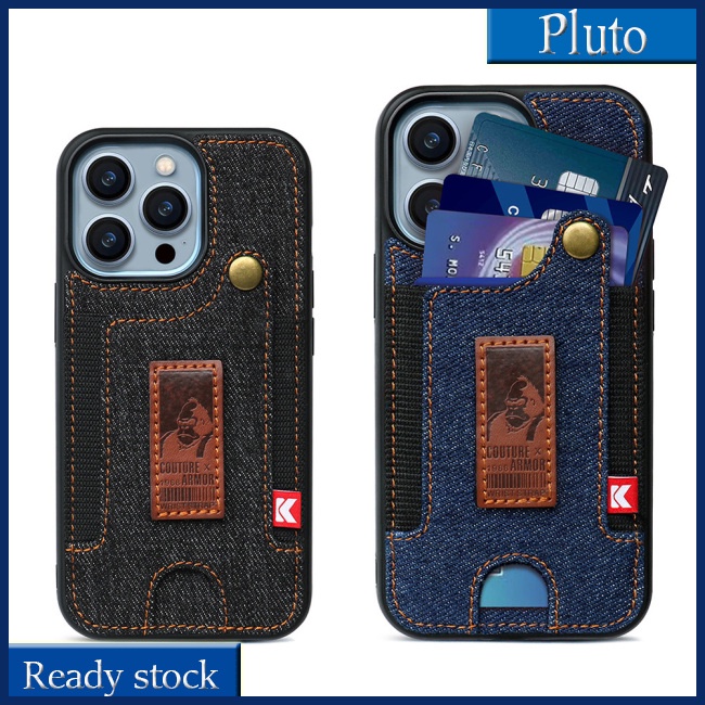 Ốp Điện Thoại Kiểu Ví Tiền Có Ngăn Thẻ Cho Iphone13 Pro / Iphone14