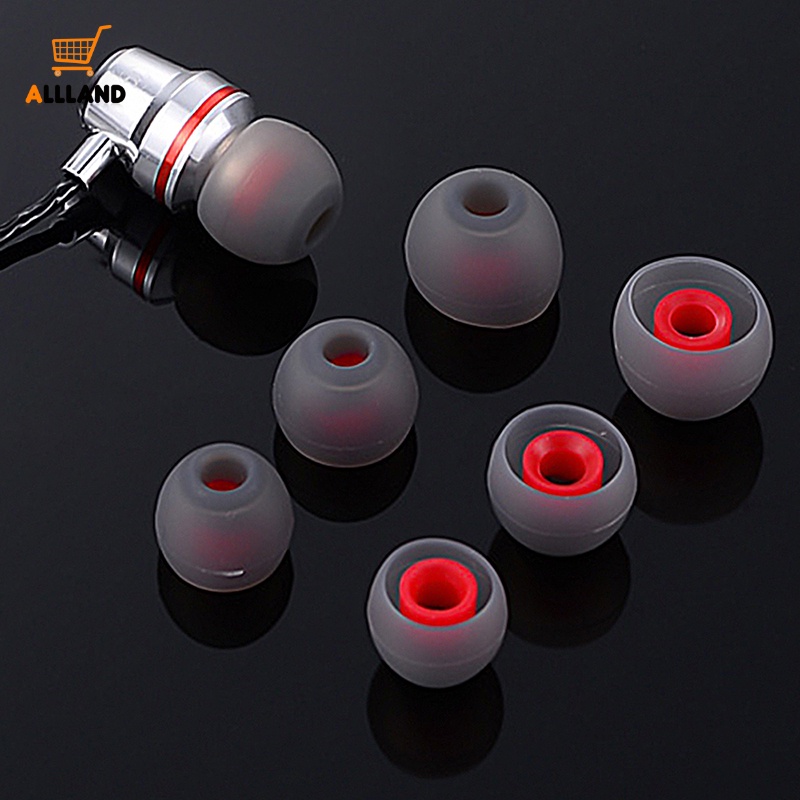 Set 2 Đệm Tai Nghe Nhét Tai Thay Thế Bằng Silicon Mềm Thoải Mái Không Đau Chống Trượt / Chống Rơi Thông Dụng