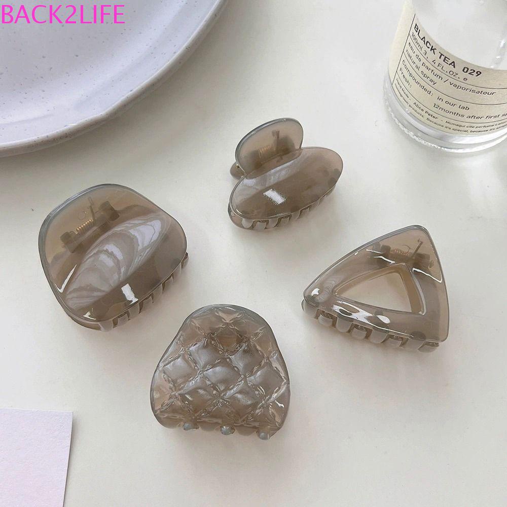 Kẹp Tóc Hình Cá Mập / Oval Nhỏ Nhắn Thời Trang Dự Tiệc Dành Cho Nữ BACK2LIFE