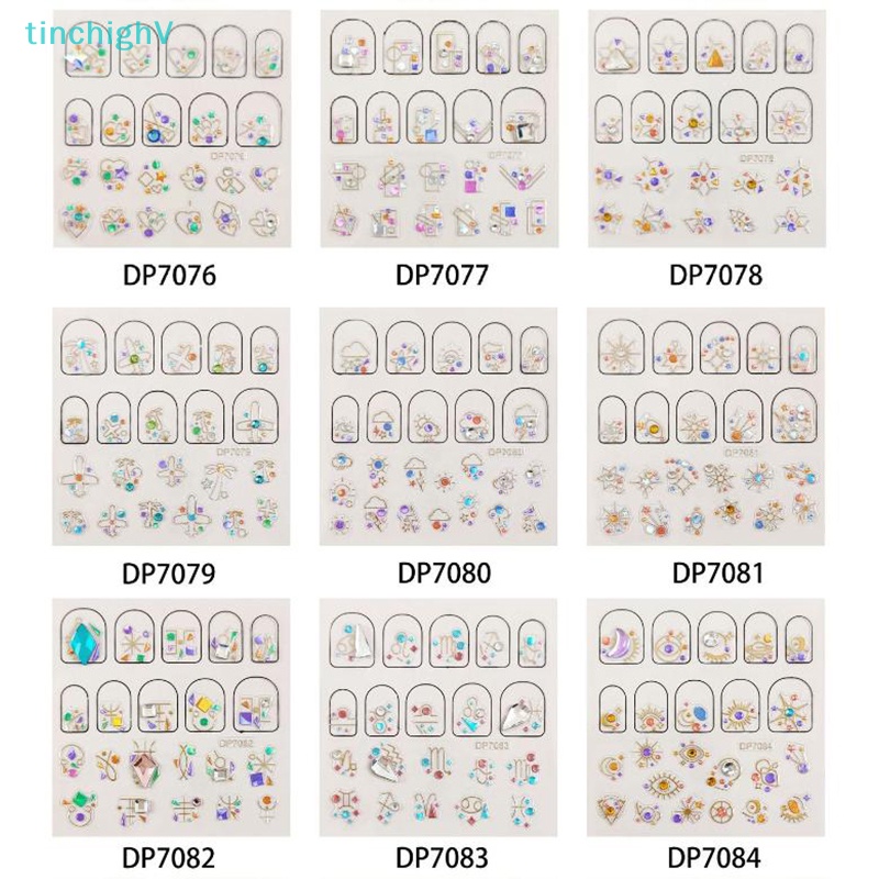 Đinh Tán Đính Đá 3D Trang Trí Móng Tay Nghệ Thuật