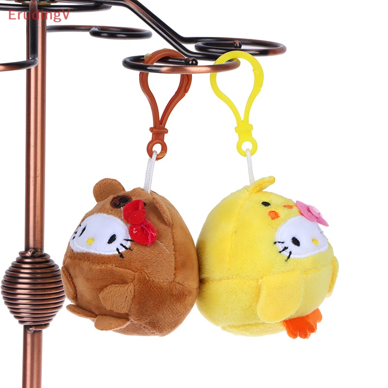 [ErudingV] Móc Khóa Hình Mèo Hello Kitty Nhồi Bông Mềm Mại Trang Trí Ba Lô / Túi Xách / Xe Hơi Quà Tặng Trẻ Em [Mới