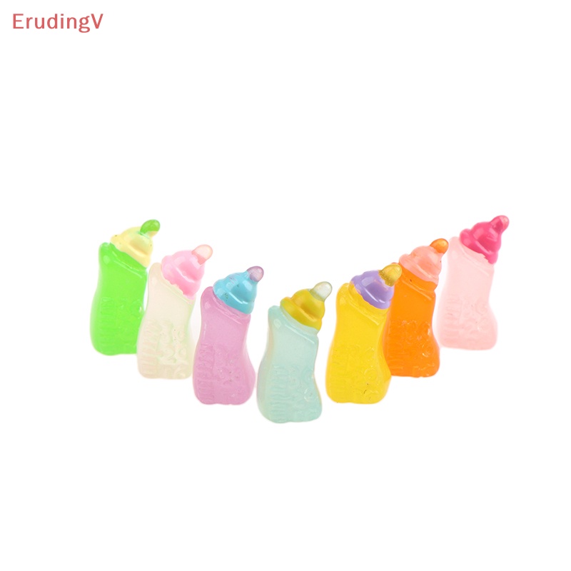 Bộ 5 Bình Sữa Mini Phát Sáng Dùng Trang Trí Xe Hơi DIY