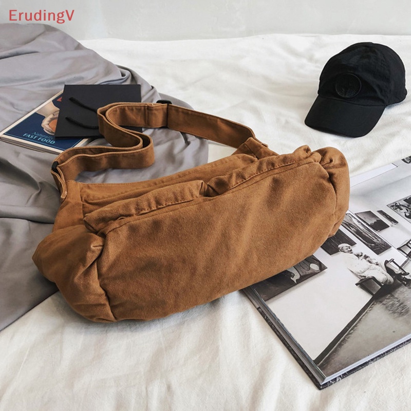 [ErudingV] Túi Xách Đeo Vai Bằng Vải Canvas Dành Cho Thanh Thiếu Niên [Mới]