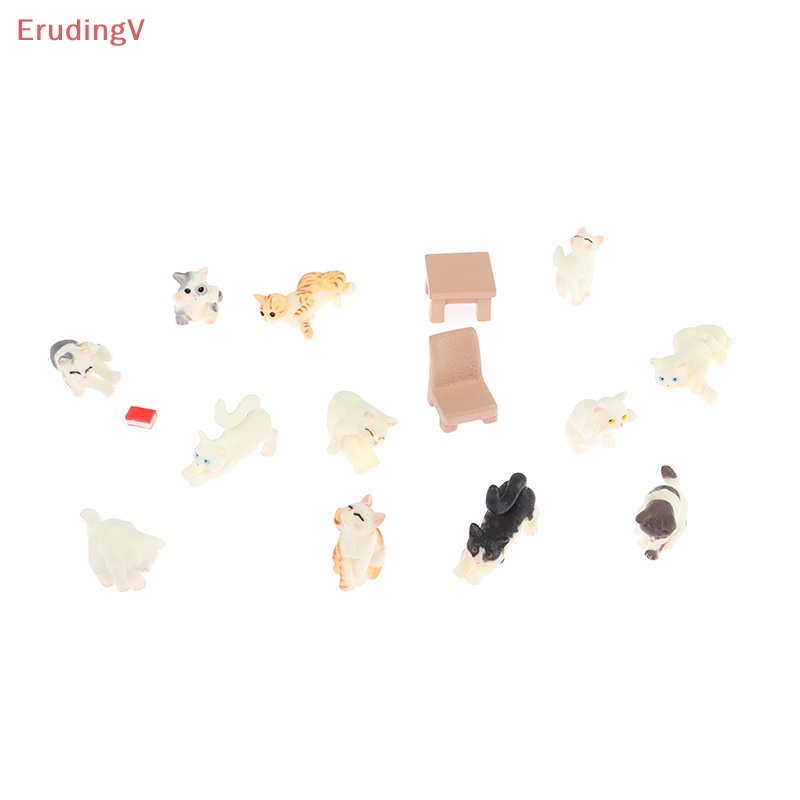 [ErudingV] Đồ Trang Trí Hình Chú Mèo Ngồi Trong Vườn Dễ Thương Dành Cho Trẻ Em [Mới]