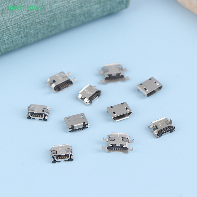 Hộp 50 Mô Hình 10 Mẫu Micro USB Female 5pin DIP Type B SMT Chất Lượng Cao