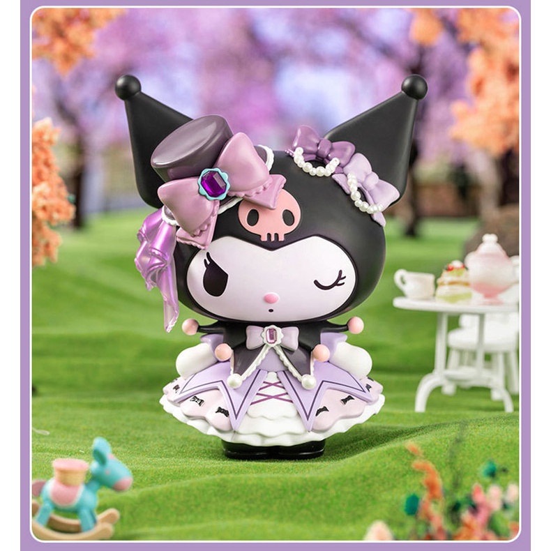 Mô Hình Hoa Hồng Mymelody & Kuromi Dễ Thương Để Bàn Trang Trí